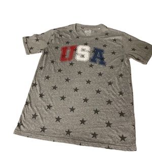 Women’s short sleeve USA, America, Patriotic tshirt. Size Extra large. Gray